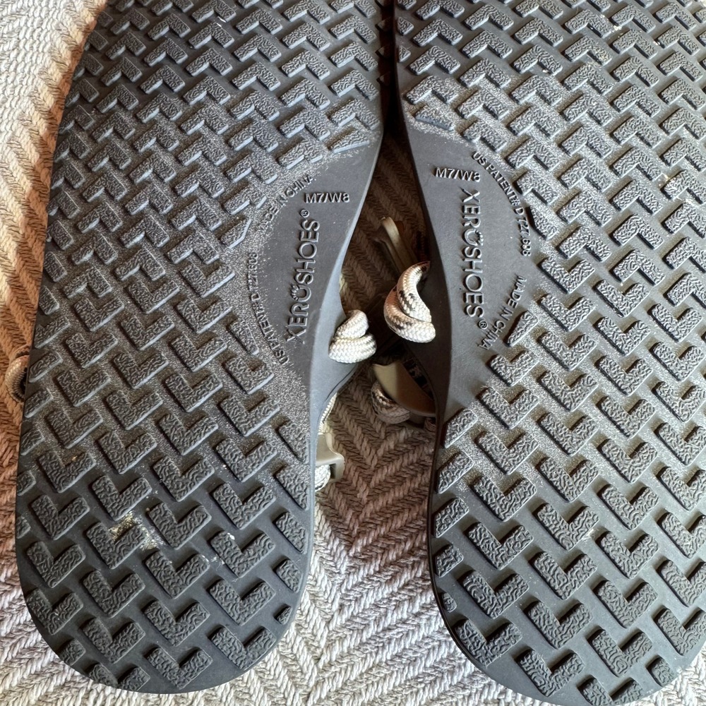 Xero Shoes Genesis Sandals Mens 7 Womens 8 Grey Black Minimalist Barefoot - Picture 8 of 8